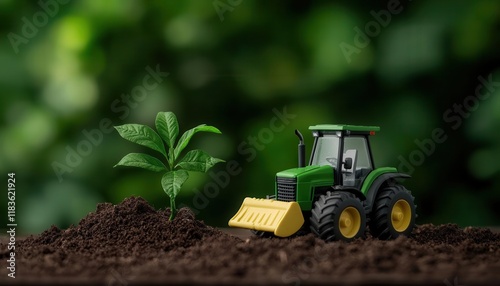 future innovation disruption. A serene depiction of blockchain technology verifying sustainable practices in agriculture, future innovation disruption blockchain, eco-conscious blockchain application photo