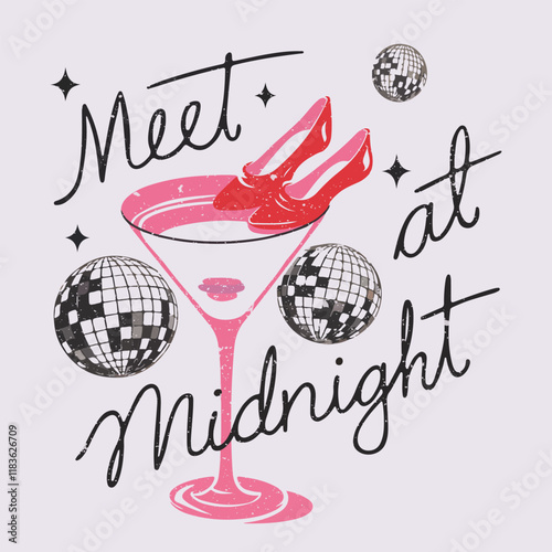meet at midnight. Espresso Martini Social Club Vintage Summer Cocktail T shirt Design, Cocktails retro poster vector, Party poster design. Drinks, Cocktails, poster, graphic print, Hawaii