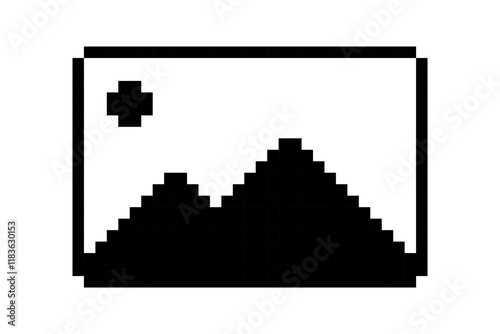 Picture frame pixel art icon
