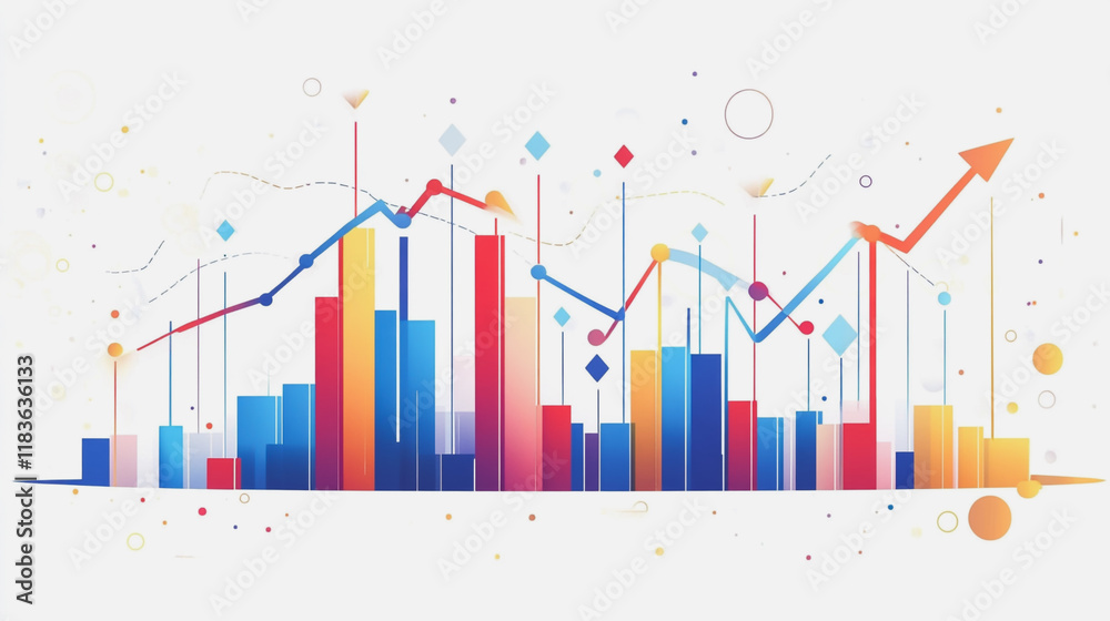 charts and graphs with statistics to innovative analyze business potential and forecast future development of companies growth. charts and graphs with statistics to innovative analyze business potential and forecast future development of companies growth.
