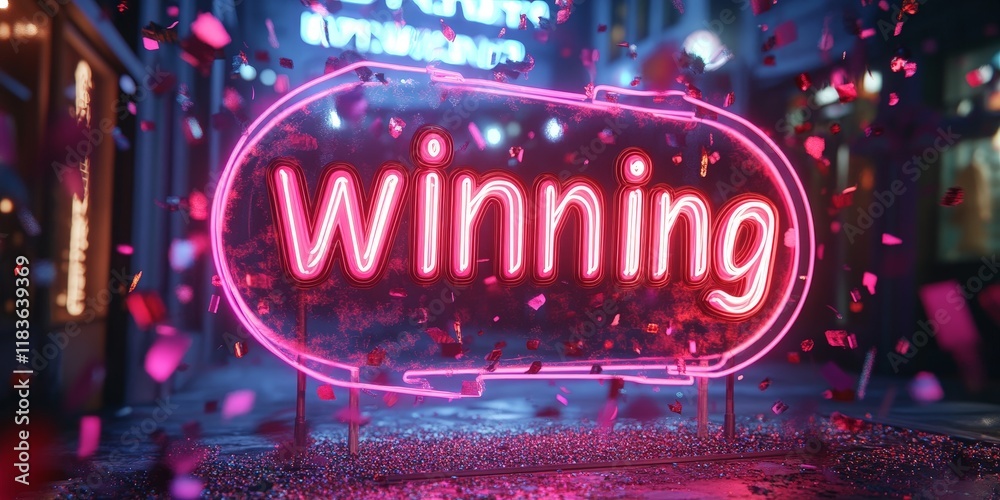A vibrant neon A vibrant neon