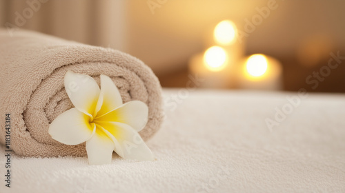 Spa Day Serenity: A rolled ...