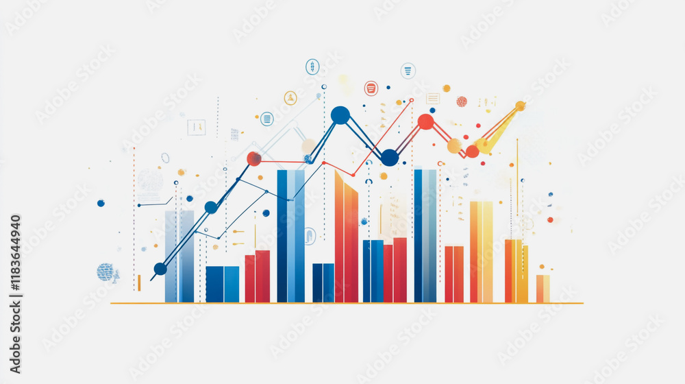 charts and graphs with statistics to innovative analyze business potential and forecast future development of companies growth. charts and graphs with statistics to innovative analyze business potential and forecast future development of companies growth.