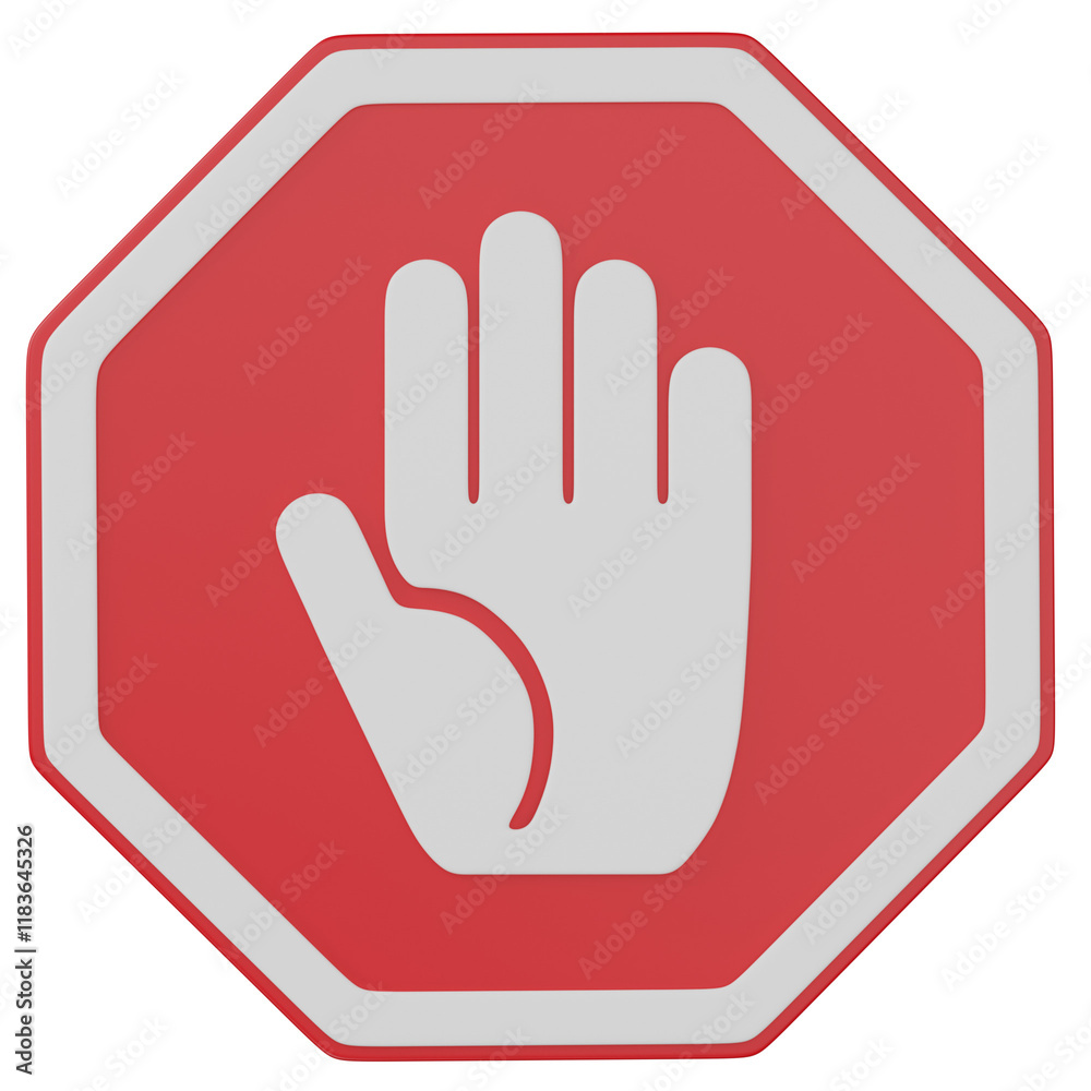 3d render stop hand sign illustration 3d render stop hand sign illustration
