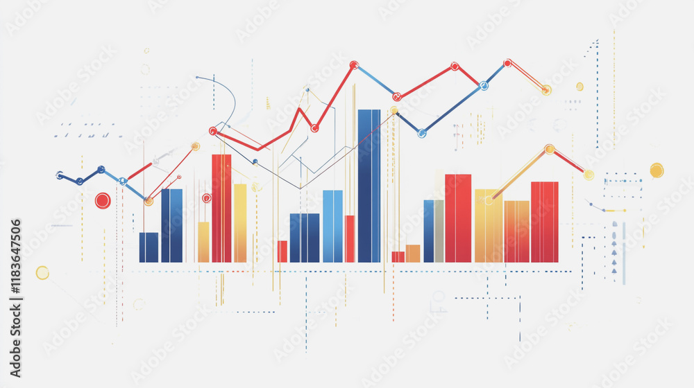 charts and graphs with statistics to innovative analyze business potential and forecast future development of companies growth. charts and graphs with statistics to innovative analyze business potential and forecast future development of companies growth.