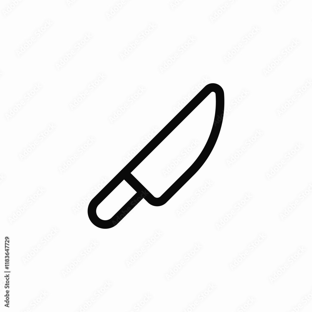 knife kitchen cutting icon vector sign knife kitchen cutting icon vector sign