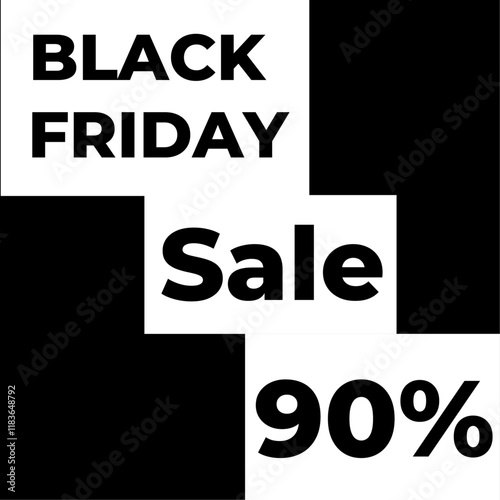 Design template for Black Friday sale banner.