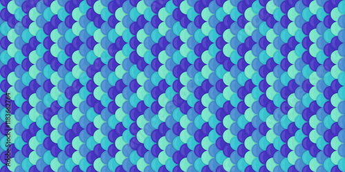 Vibrant teal and purple overlapping circle pattern.  Perfect for website backgrounds, textile designs, or any project needing a playful, aquatic aesthetic.