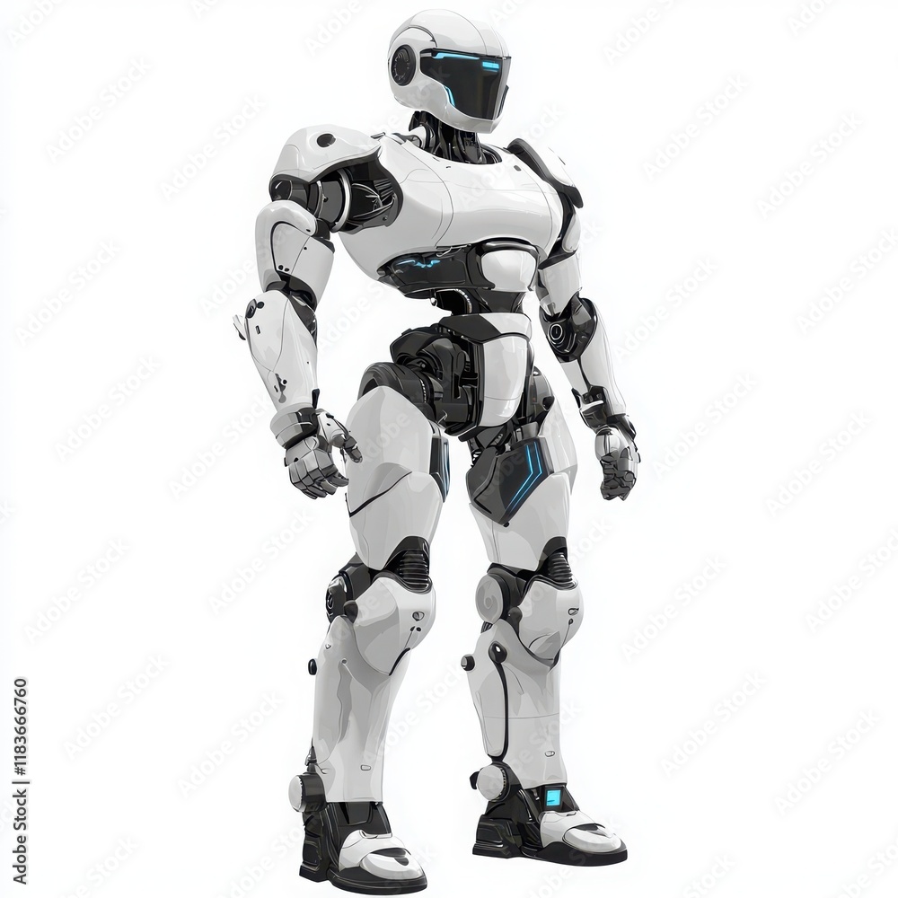 Vector Robot isolated on white background. Vector Robot isolated on white background.