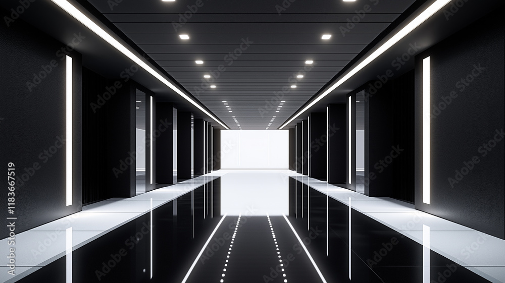 Fototapeta premium corridor in a modern building