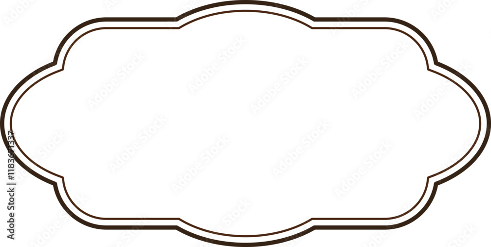 Elegant Brown Border Design, A Decorative Frame for Your Projects Elegant Brown Border Design, A Decorative Frame for Your Projects