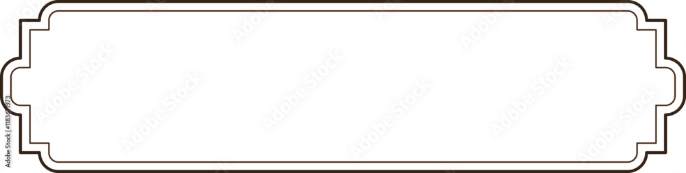Obraz premium Elegant Ornamental Border Frame, Decorative Design Element for Text, Image, or Photo