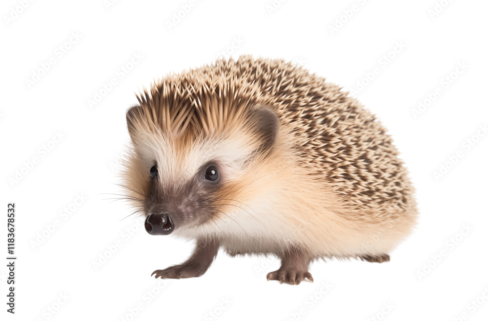 Fototapeta premium a hedgehog isolated on a transparent background