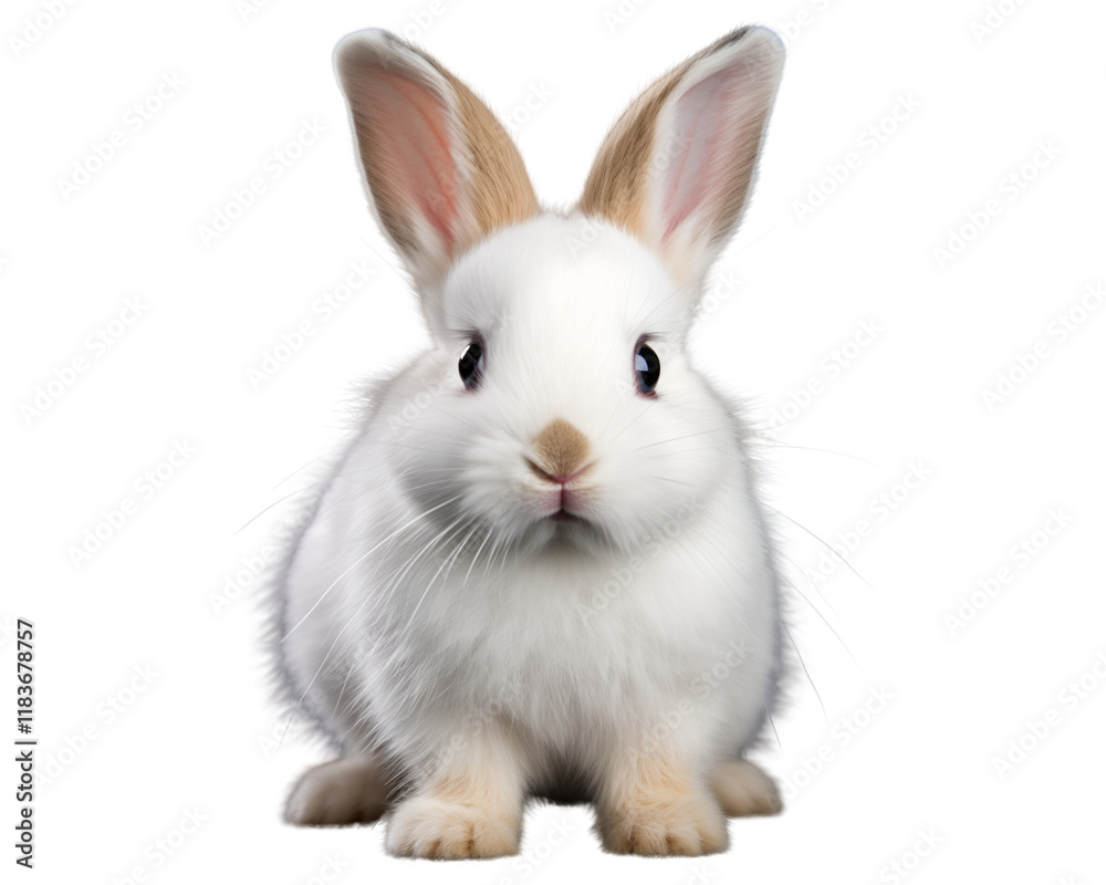 a white rabbit isolated on a transparent background a white rabbit isolated on a transparent background
