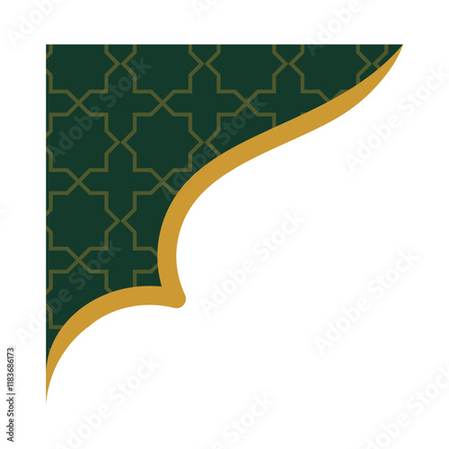 Islamic Corner Pattern Vector