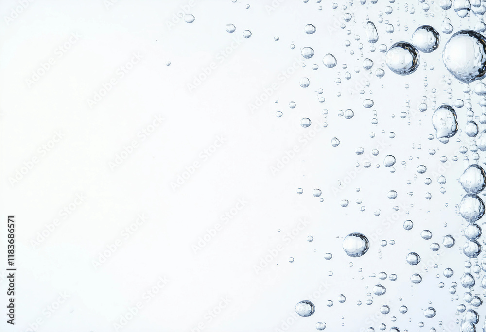 Water bubbles isolated on transparent or white background Water bubbles isolated on transparent or white background
