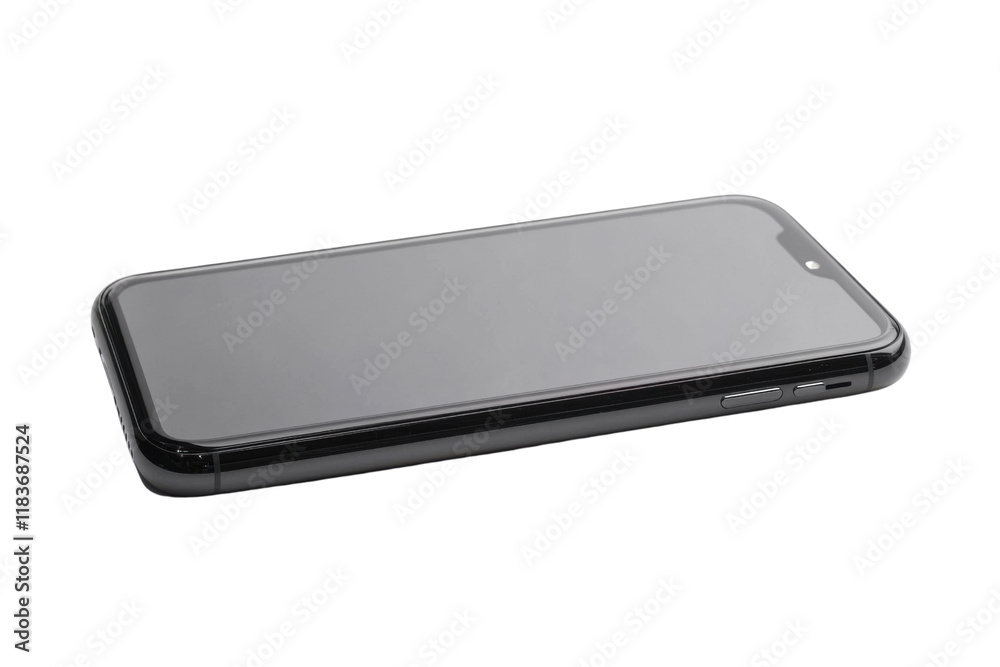 black smartphone mockup - isolated on white background black smartphone mockup - isolated on white background