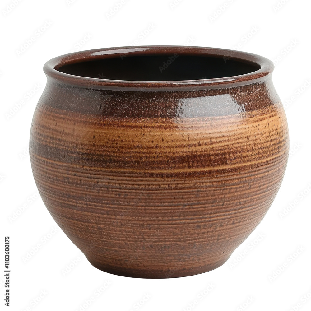 brown ceramic pot - rustic kitchenware brown ceramic pot - rustic kitchenware