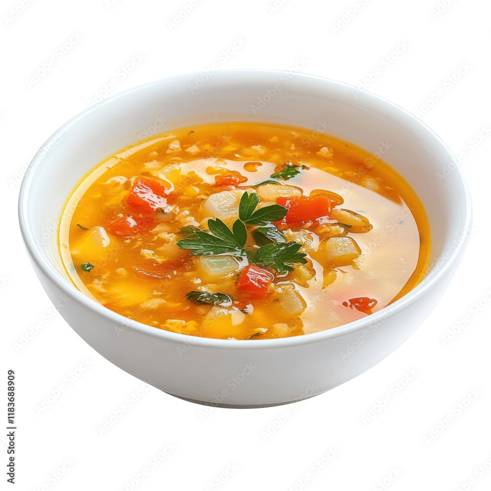delicious vegetable soup in bowl delicious vegetable soup in bowl