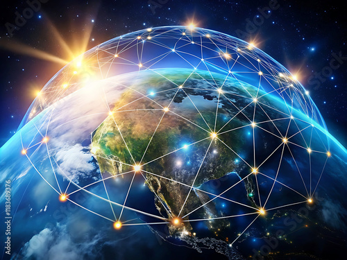 Best Internet Concept of global business from concepts series, connection symbols communication lines.