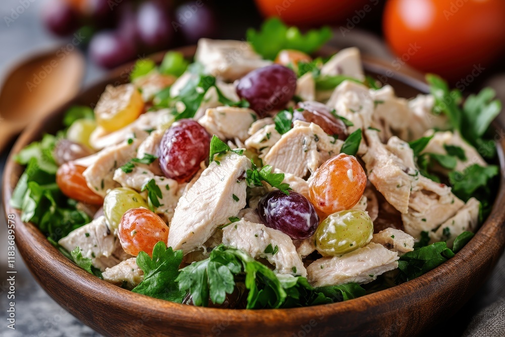 Chicken salad with grapes made at home Chicken salad with grapes made at home
