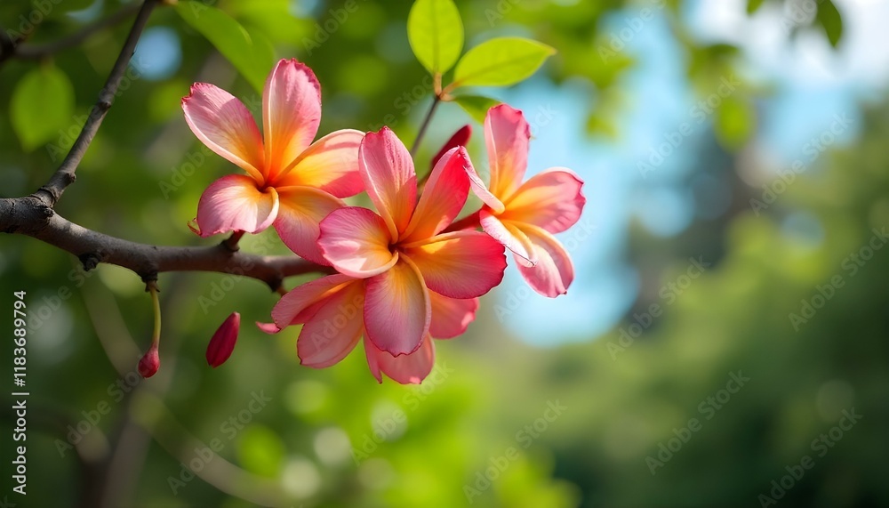 Obraz premium pink magnolia flower