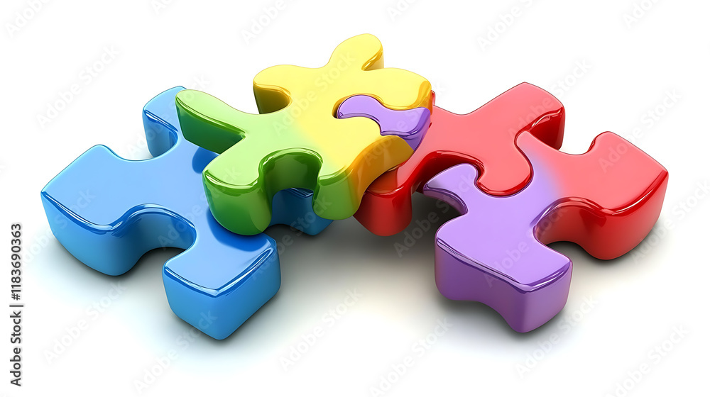 A jigsaw game symbol represents a business strategy, success solution and joining us, the idea is metaphorical, think creatively, connect, challenge and join us A jigsaw game symbol represents a business strategy, success solution and joining us, the idea is metaphorical, think creatively, connect, challenge and join us