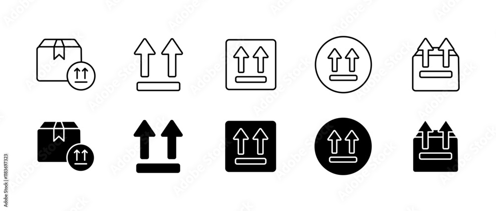 Delivery sign set icons. Linear and silhouette style. Vector icons. Delivery sign set icons. Linear and silhouette style. Vector icons.