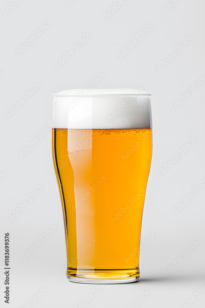 Glass of beer isolated on white background Glass of beer isolated on white background