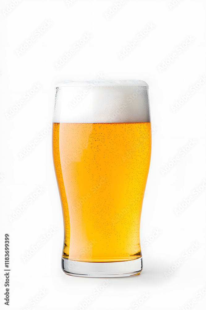 Glass of beer isolated on white background Glass of beer isolated on white background