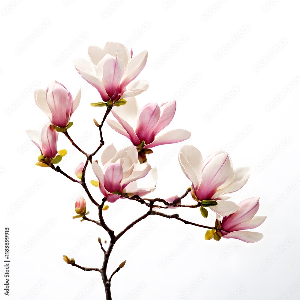 Obraz premium A beautiful green bush tree isolated on a white background