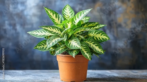 Zebra Plant (Aphelandra squarrosa)  photo