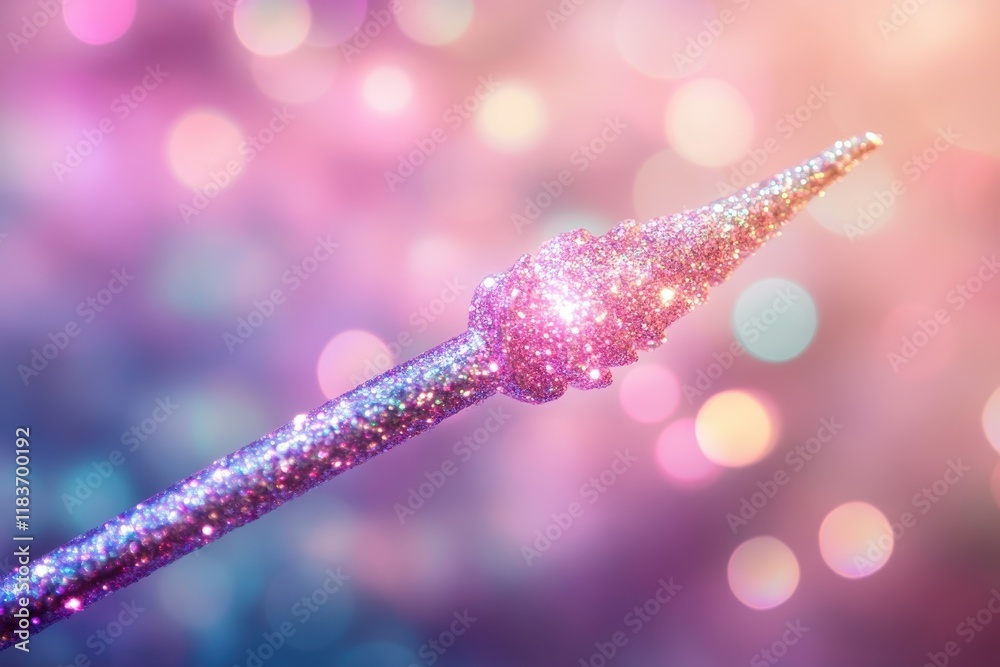 custom made wallpaper toronto digitalDetailed image of a glittery children s magic wand against a blurred backdrop