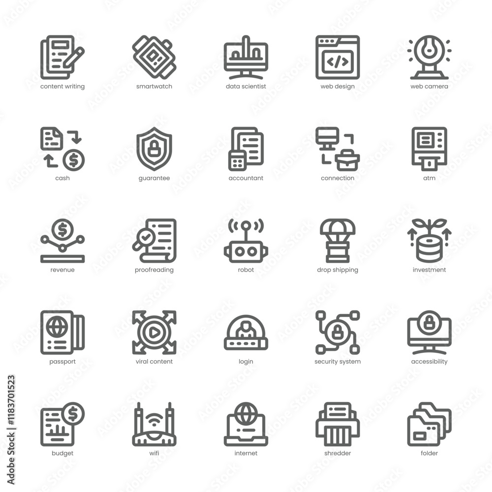Digital Nomad Icon pack for your website, mobile, presentation, and logo design. Digital Nomad Icon outline design. Vector graphics illustration and editable stroke. Digital Nomad Icon pack for your website, mobile, presentation, and logo design. Digital Nomad Icon outline design. Vector graphics illustration and editable stroke.