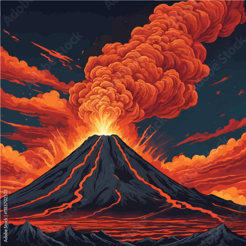 volcanic landscape