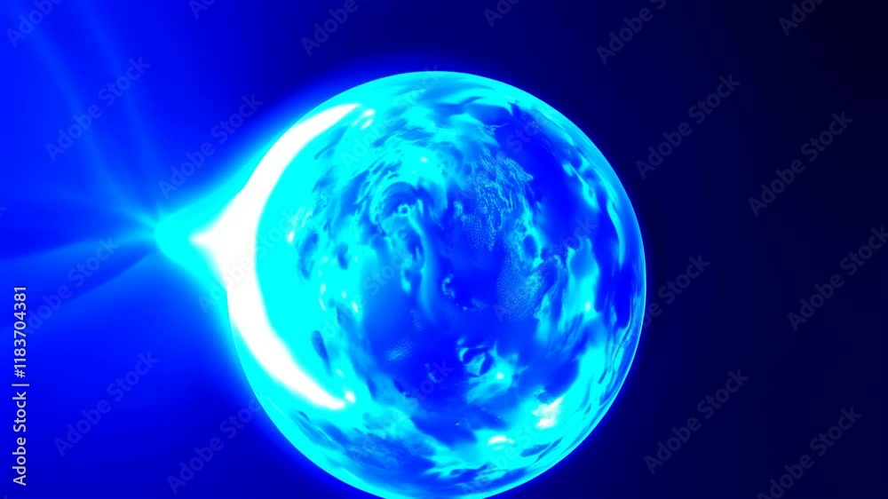Glowing Earth Sphere