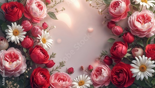 flower background valentine