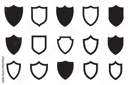 Versatile Shield Icons for Creative Projects
