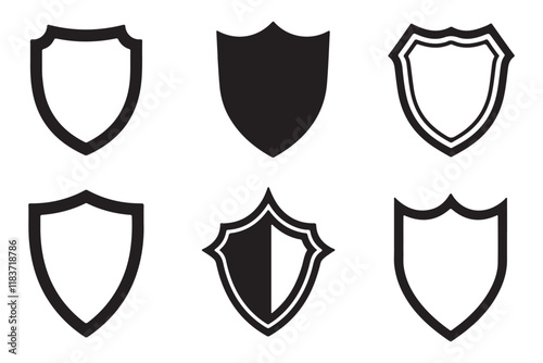 Versatile Shield Icons for Creative Projects