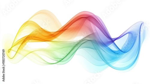Abstract colorful wave background