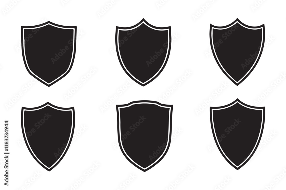 Modern Shield Icon Pack Modern Shield Icon Pack