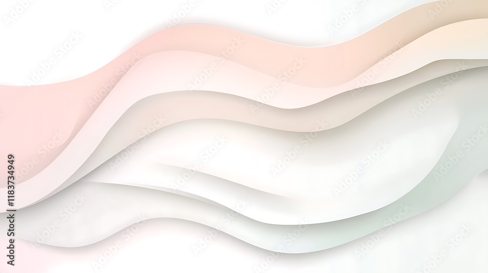 Obraz premium Abstract Pastel Wave Background Design
