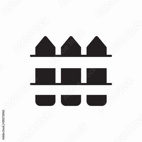 fence security protect icon vector sign