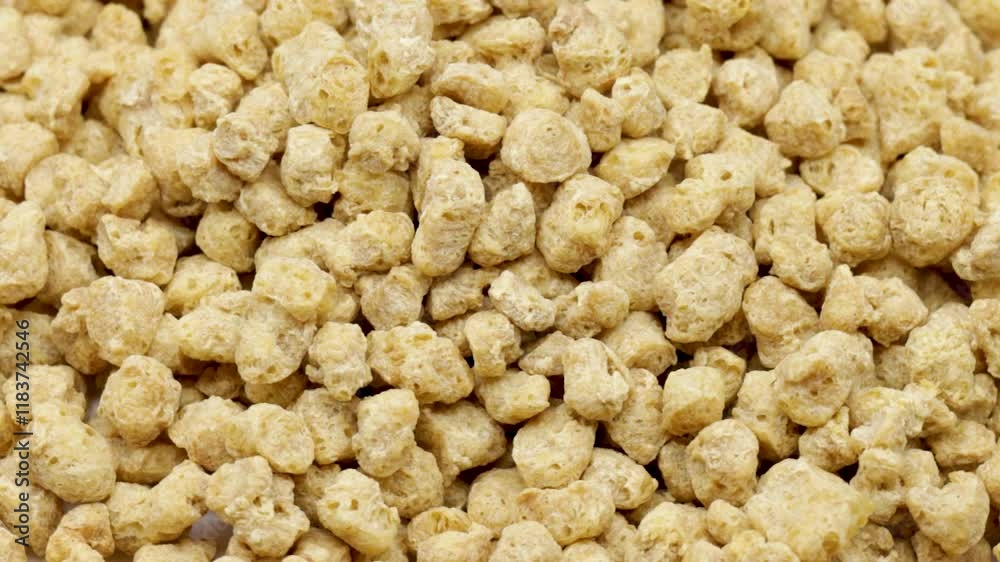 Textured Soy Protein Chunks studio shot isolated Textured Soy Protein Chunks studio shot isolated
