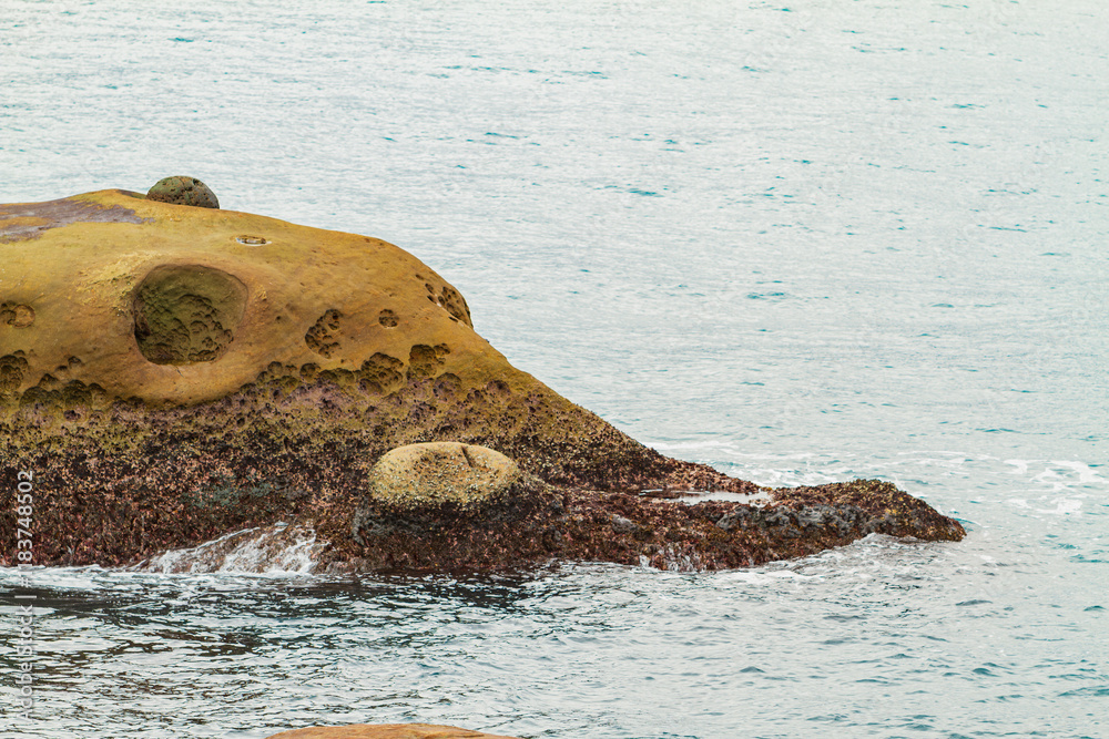 Daytime view of the landscape of Yehliu Geopark