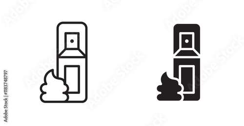 Hair mousse icon set vector graphics designs