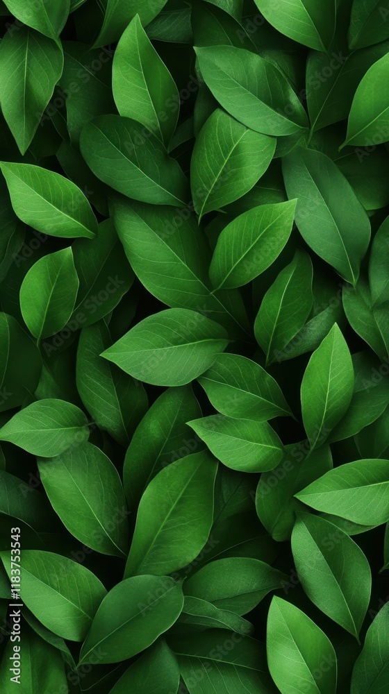 Vibrant green leaves background texture Vibrant green leaves background texture