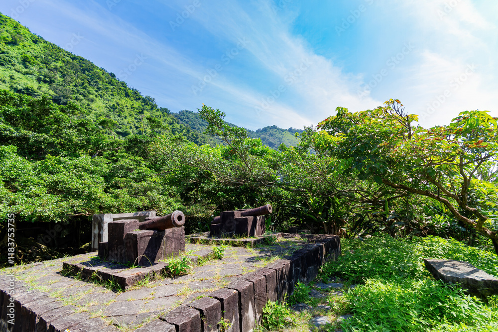 Beautiful sunny landscape of Beiguan Tidal Park