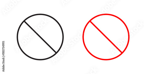 Stop signs set vector graphics designs icon set vector graphics designs