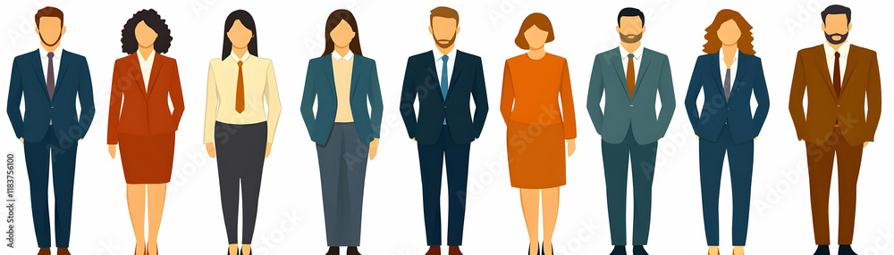 Diverse Professionals in Formal Attire, Ready for Success in Business, Collaboration, and Teamwork. A Team of Eight Individuals Dressed in Suits and Dresses, Poised and Confident. Diverse Professionals in Formal Attire, Ready for Success in Business, Collaboration, and Teamwork. A Team of Eight Individuals Dressed in Suits and Dresses, Poised and Confident.
